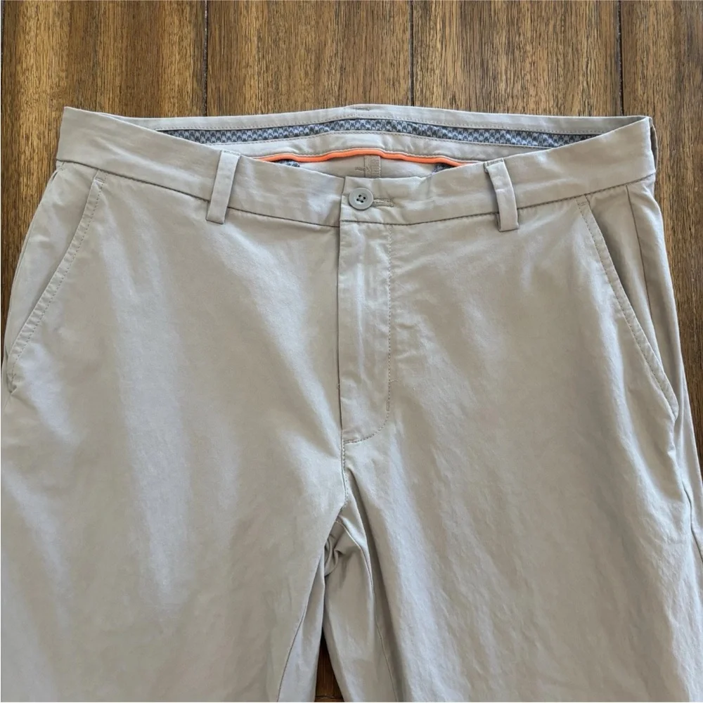 Vineyard Vines OTG Men's ON-The-Go 5-Pocket Performance Stretch Tan Pants 32x32 - Picture 5 of 11